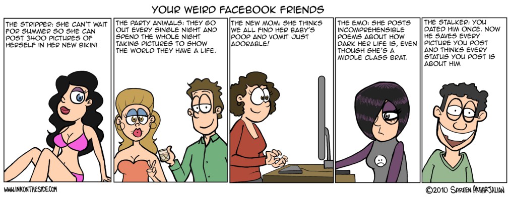 Your (Weird) Facebook Friends Are: