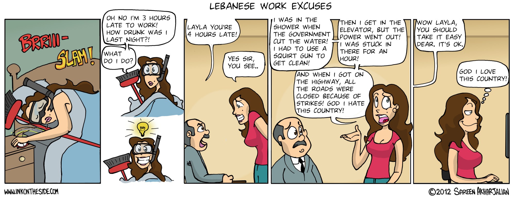 Lebanese Excuses with their Boss